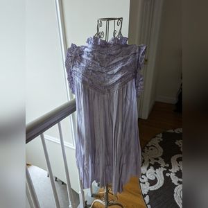 Lavender Tank Top With Beautiful Lace Details